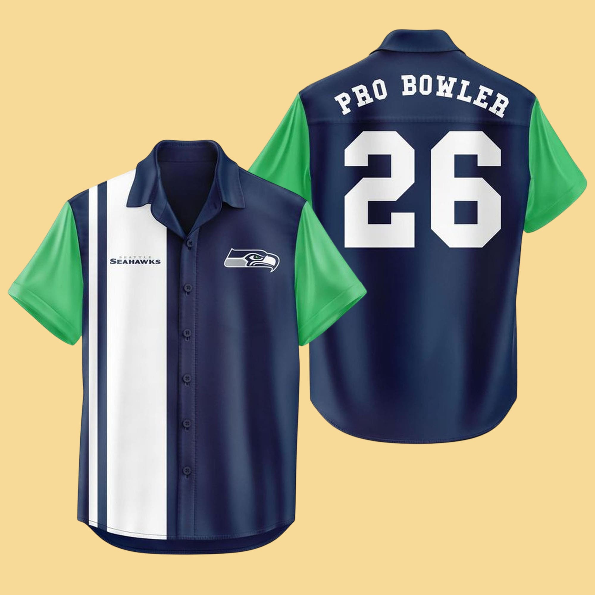 Seattle Seahawks 2026 Pro Bowler Hawaii Shirt Seattle Seahawks 2026 Pro Bowler Hawaii Shirt