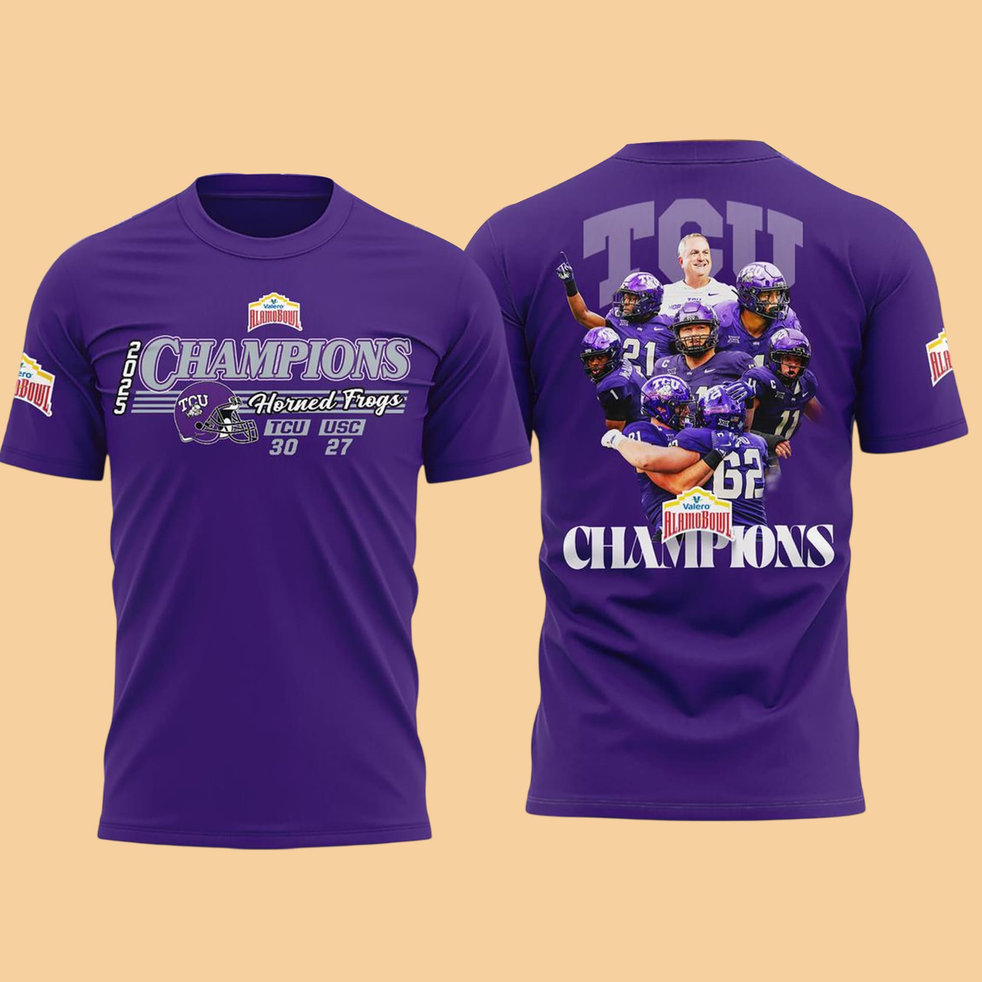 TCU Horned Frogs 2025 Valero Alamo Bowl Champions Shirt 1 TCU Horned Frogs 2025 Valero Alamo Bowl Champions Shirt 1