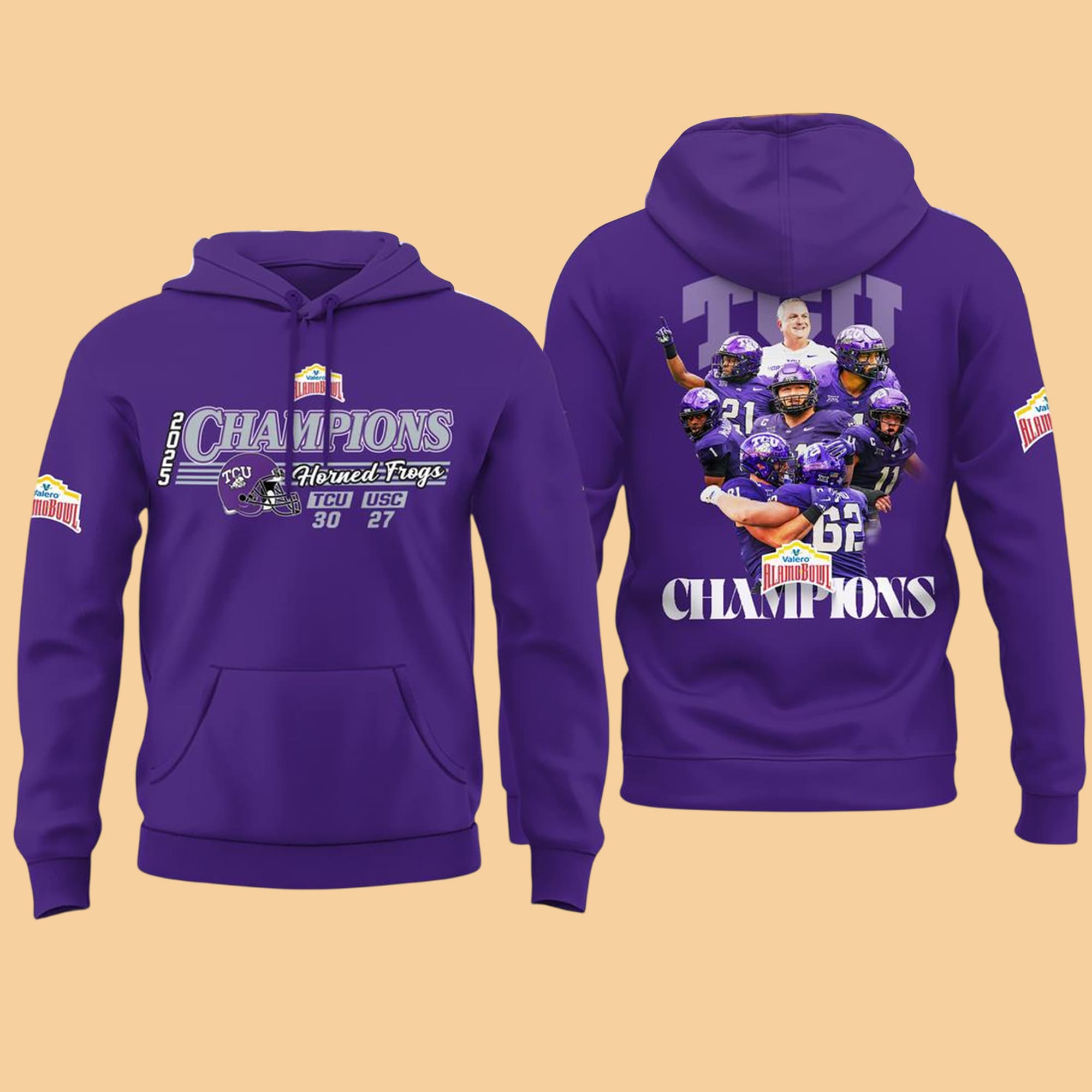 TCU Horned Frogs 2025 Valero Alamo Bowl Champions Shirt TCU Horned Frogs 2025 Valero Alamo Bowl Champions Shirt