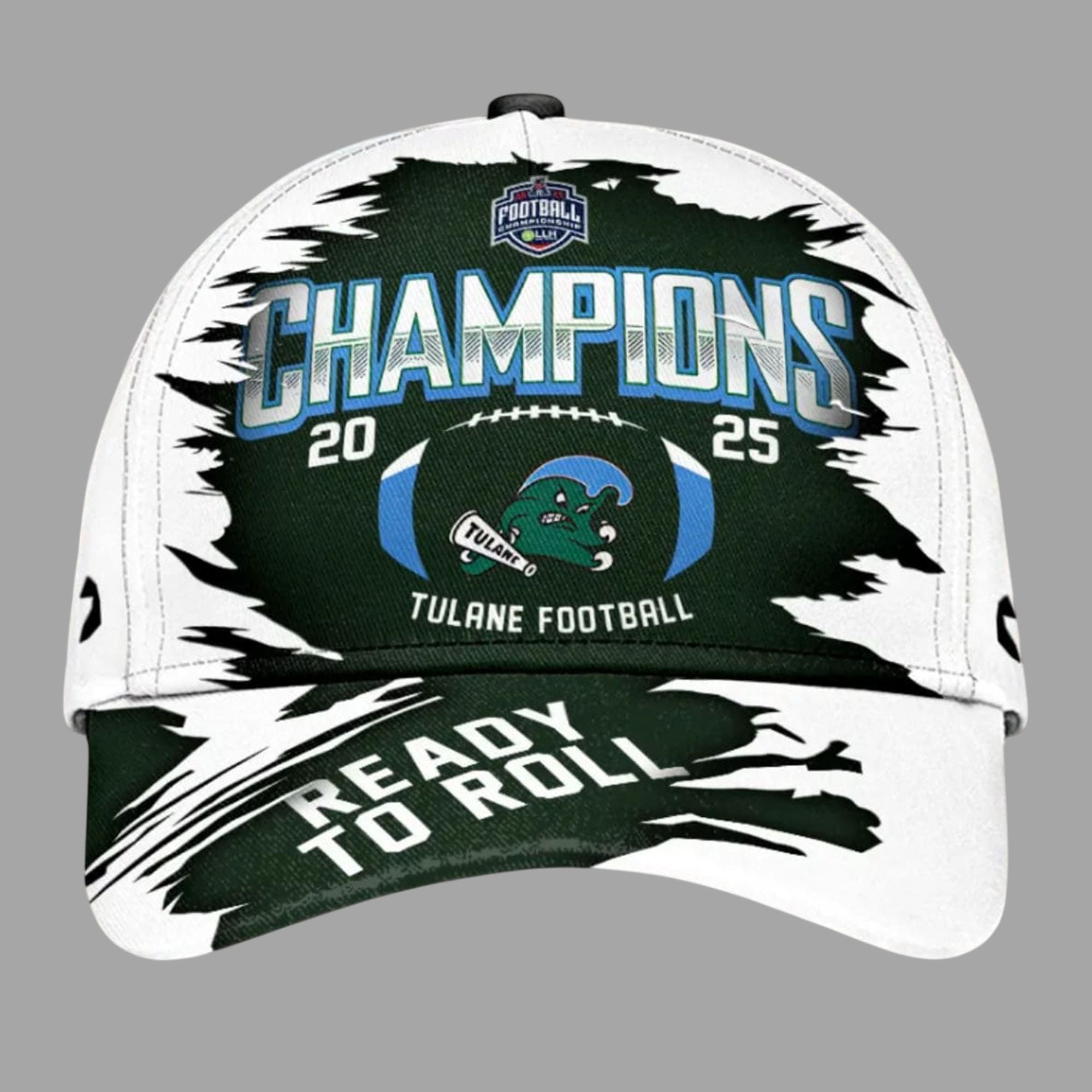 Tulane Football 2025 Champions Ready To Roll Classic Cap Tulane Football 2025 Champions Ready To Roll Classic Cap
