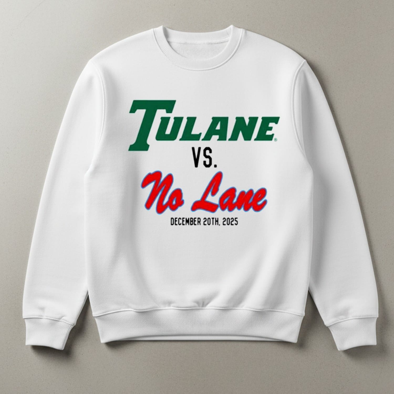 Tulane Vs No Lane T-Shirt Tulane Vs No Lane T-Shirt