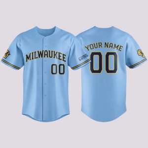Milwaukee Brewers 2026 Powder Blue Custom Jersey