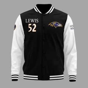 Baltimore Ravens Lewis 52 Super Bowl XXXV Jacket 1