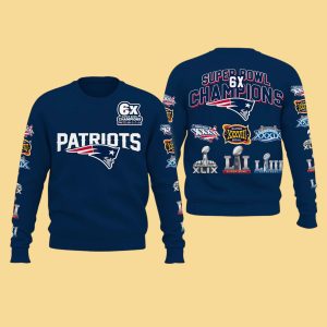 Patriots 6x Super Bowl Champions 2025 26 Shirt 1