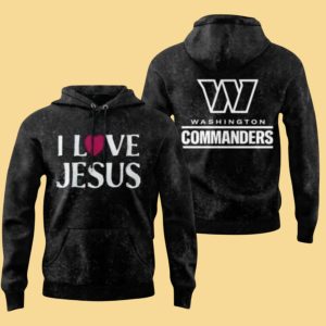 Washington Commanders I Love Jesus Hoodie 1