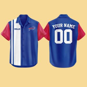 Buffalo Bills Bowling Stripe Hawaiian Shirt