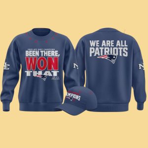 We Are All Patriots 2025 AFC East Champions Been There Won That Hoodie 1