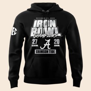 Alabama Crimson Tide Iron Bowl Champions 2025 Hoodie 1