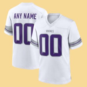 2025 Vikings Winter White Out Football Jersey