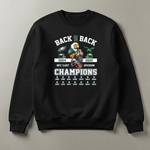 Eagles Nfc East Back 2 Back Championship 2024 2025 Shirt 1 Eagles Nfc East Back 2 Back Championship 2024 2025 Shirt 1