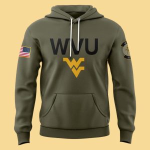 West Virginia Football Military Hoodie