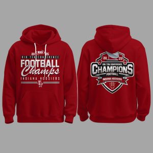 2025 Indiana Football Big Ten Champions Hoodie