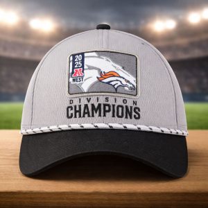 Broncos 2025 AFC West Division Champions Locker Room Hat
