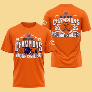 Cavaliers 2025 TaxSlayer Gator Bowl Champions Shirt