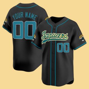 Jacksonville Jaguars 2025 Vapor Baseball Custom Jersey 1 Jacksonville Jaguars 2025 Vapor Baseball Custom Jersey 2