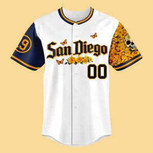San Diego Padres City Connect Día De Los Muertos 1990 Jersey 1