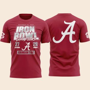 Alabama Crimson Tide Iron Bowl Champions 2025 Shirt 3