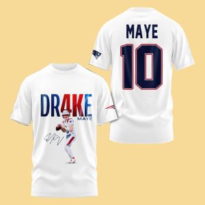 Patriots Drake Maye 10 Hoodie
