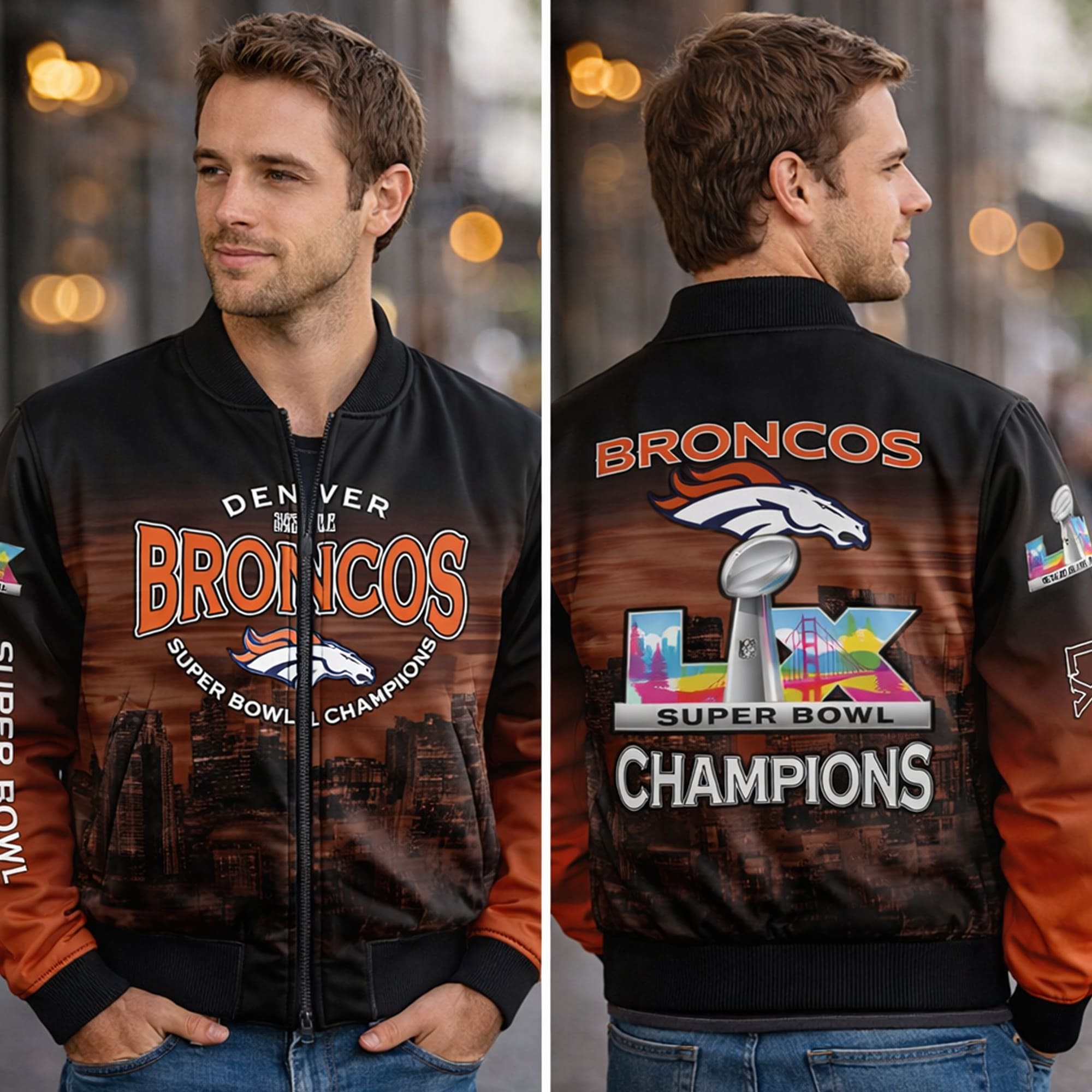 2026 Denver Broncos LX Champions Commemorative Jacket 1 2026 Denver Broncos LX Champions Commemorative Jacket 1