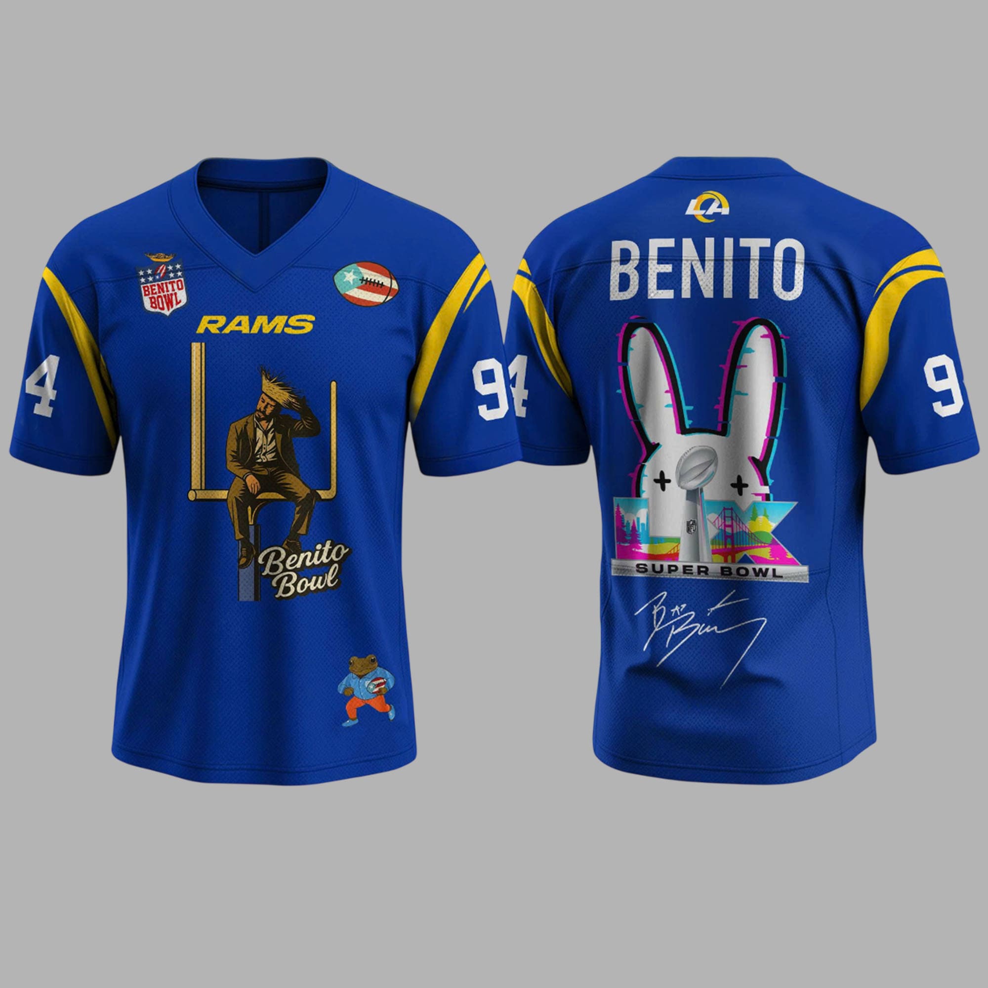 2026 Rams x Bad Bunny Super Bowl LX The Halftime Show Jersey 2026 Rams x Bad Bunny Super Bowl LX The Halftime Show Jersey