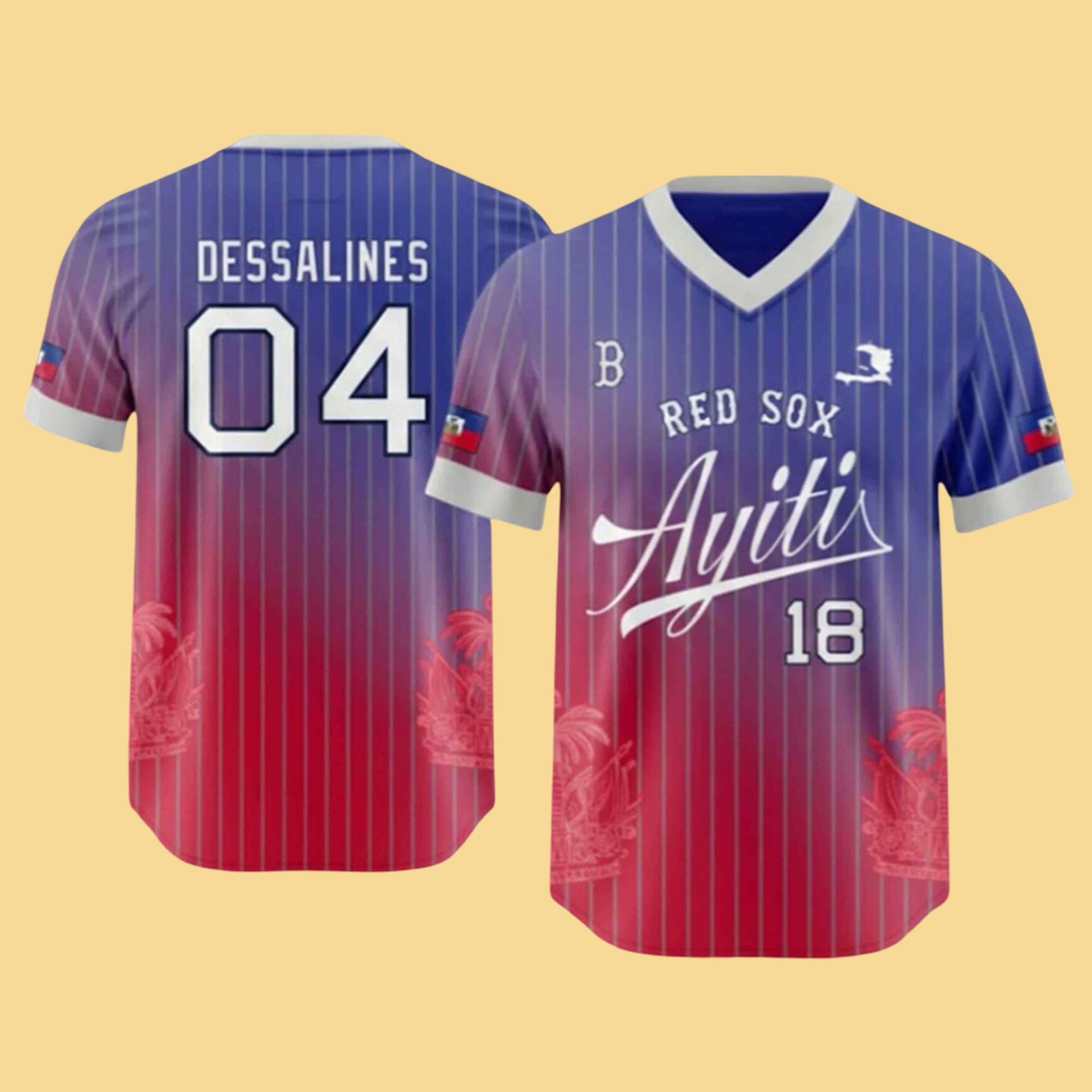 2026 Red Sox Haitian Celebration Giveaway Jersey 2026 Red Sox Haitian Celebration Giveaway Jersey