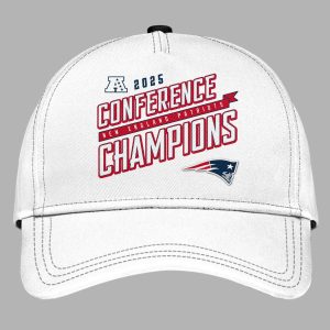 New England Patriots 2025 AFC Conference Champions Super Bowl LX Hat 2 New England Patriots 2025 AFC Conference Champions Super Bowl LX Hat