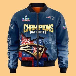 2026 New England Patriots LX Champions Commemorative Jacket 1 2026 New England Patriots LX Champions Commemorative Jacket 1