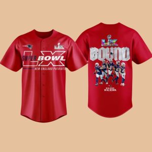 New England Patriots AFC Champions Super Bowl LX Bound Baseball Jersey