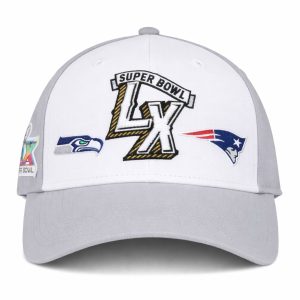 New England Patriots Vs Seattle Seahawks LX Matchup Hat