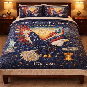 United State Of America 250 Years 1776-2026 Bedding Set