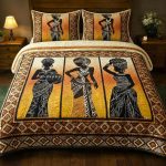 African Queens Sunset Art Bedding Set