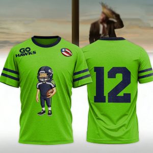 Bad Bunny X Seattle Seahawks Go Hawks Concho Collection Graphic Shirt