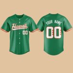 Hawaii Baseball New Uniform 2026 Personalized Baseball Jersey