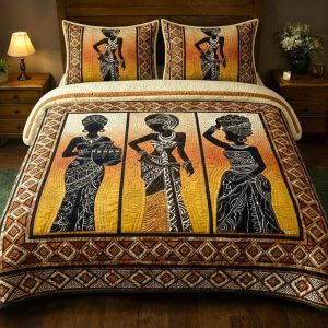 African Queens Sunset Art Bedding Set
