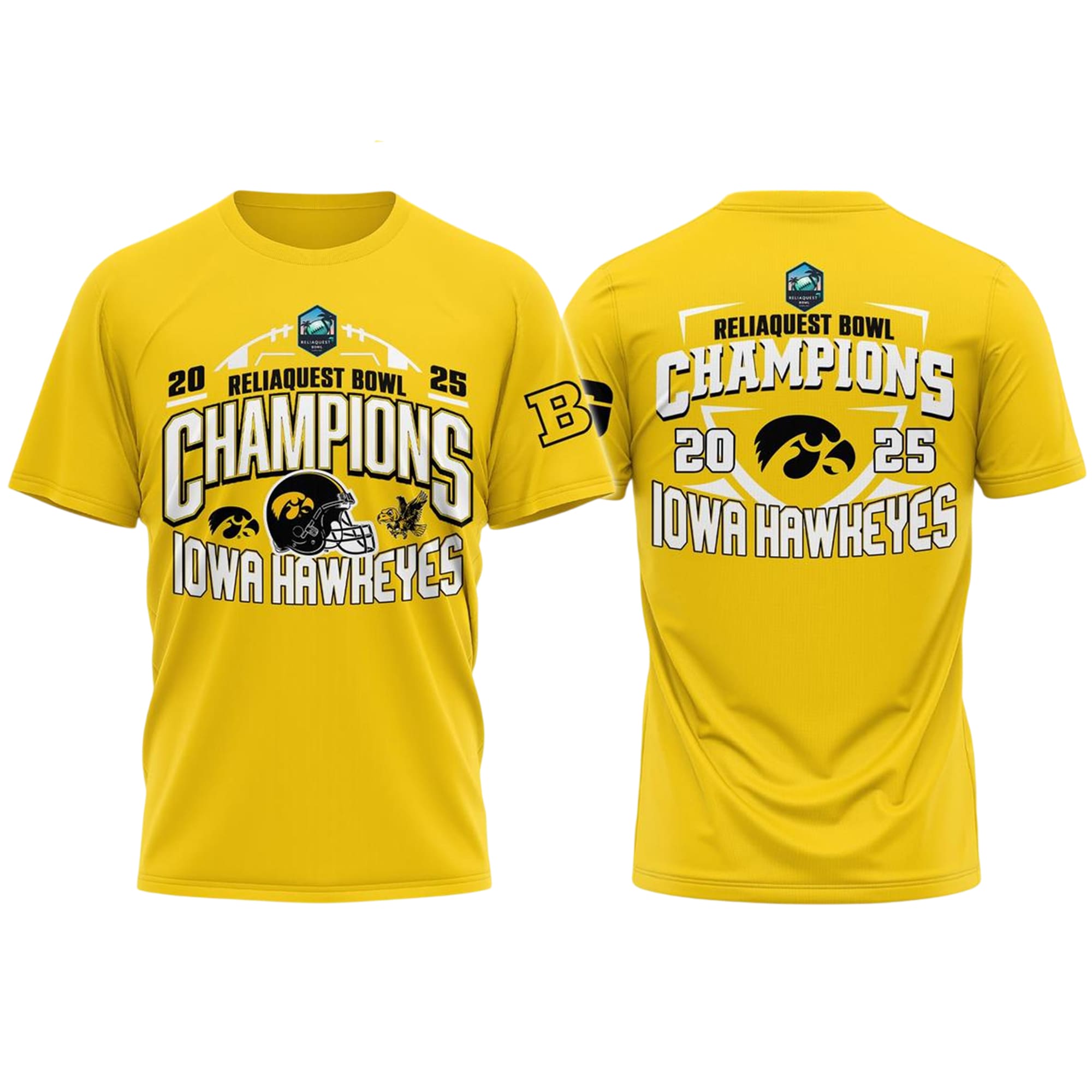 Iowa Hawkeyes ReliaQuest Bowl Champions 2025 Hoodie Iowa Hawkeyes ReliaQuest Bowl Champions 2025 Hoodie