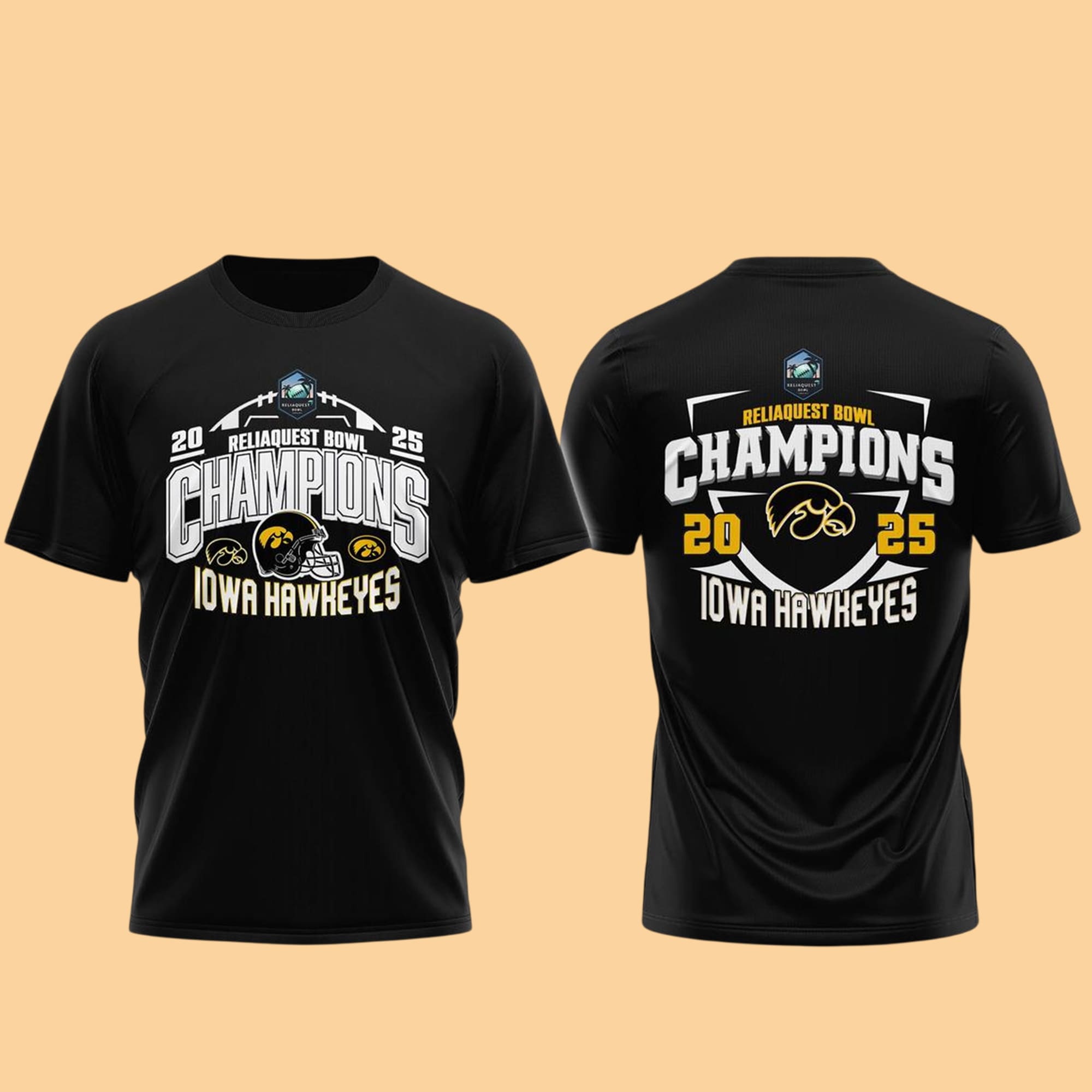 Iowa Hawkeyes ReliaQuest Bowl Champions 2025 Hoodie 2 Iowa Hawkeyes ReliaQuest Bowl Champions 2025 Hoodie 2