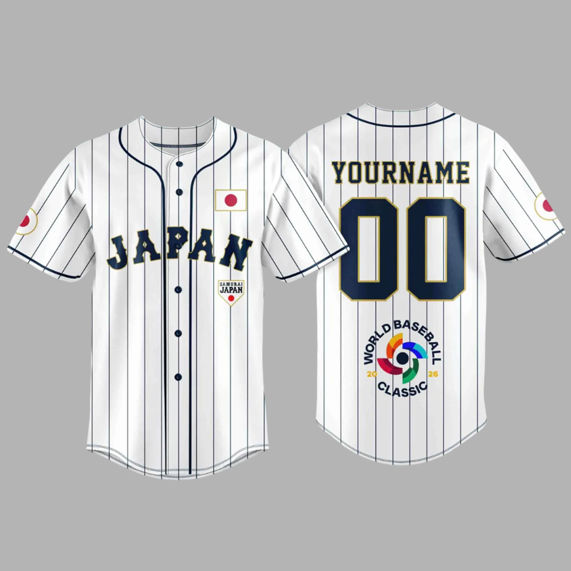 Japan 2026 World Baseball Classic Custom Jersey Japan 2026 World Baseball Classic Custom Jersey