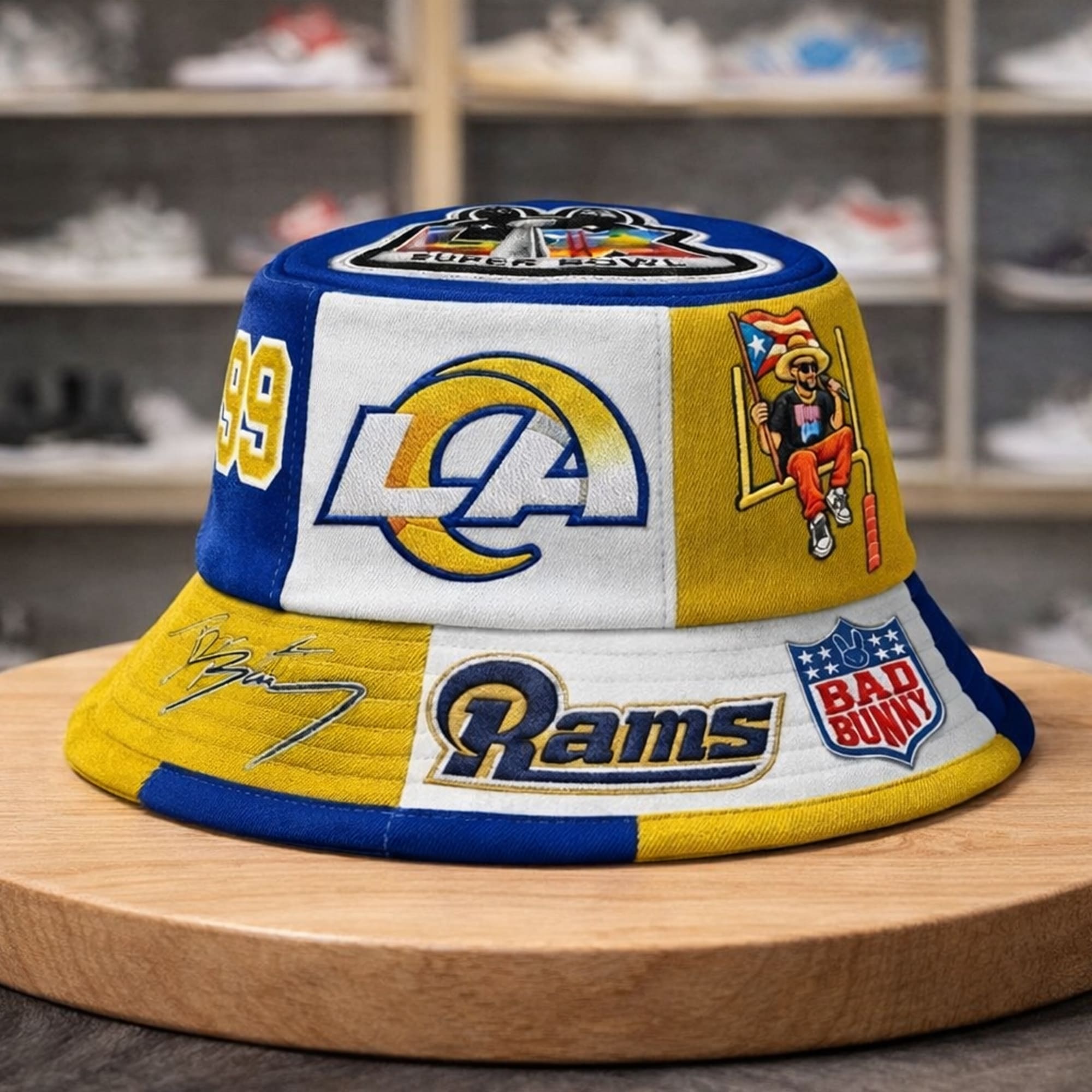 Los Angeles Rams x Bad Bunny LX 2026 Bucket Hat Los Angeles Rams x Bad Bunny LX 2026 Bucket Hat