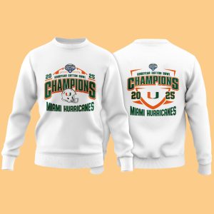 Miami Hurricanes College Football Playoff 2025 Cotton Bowl Champions Shirt 1