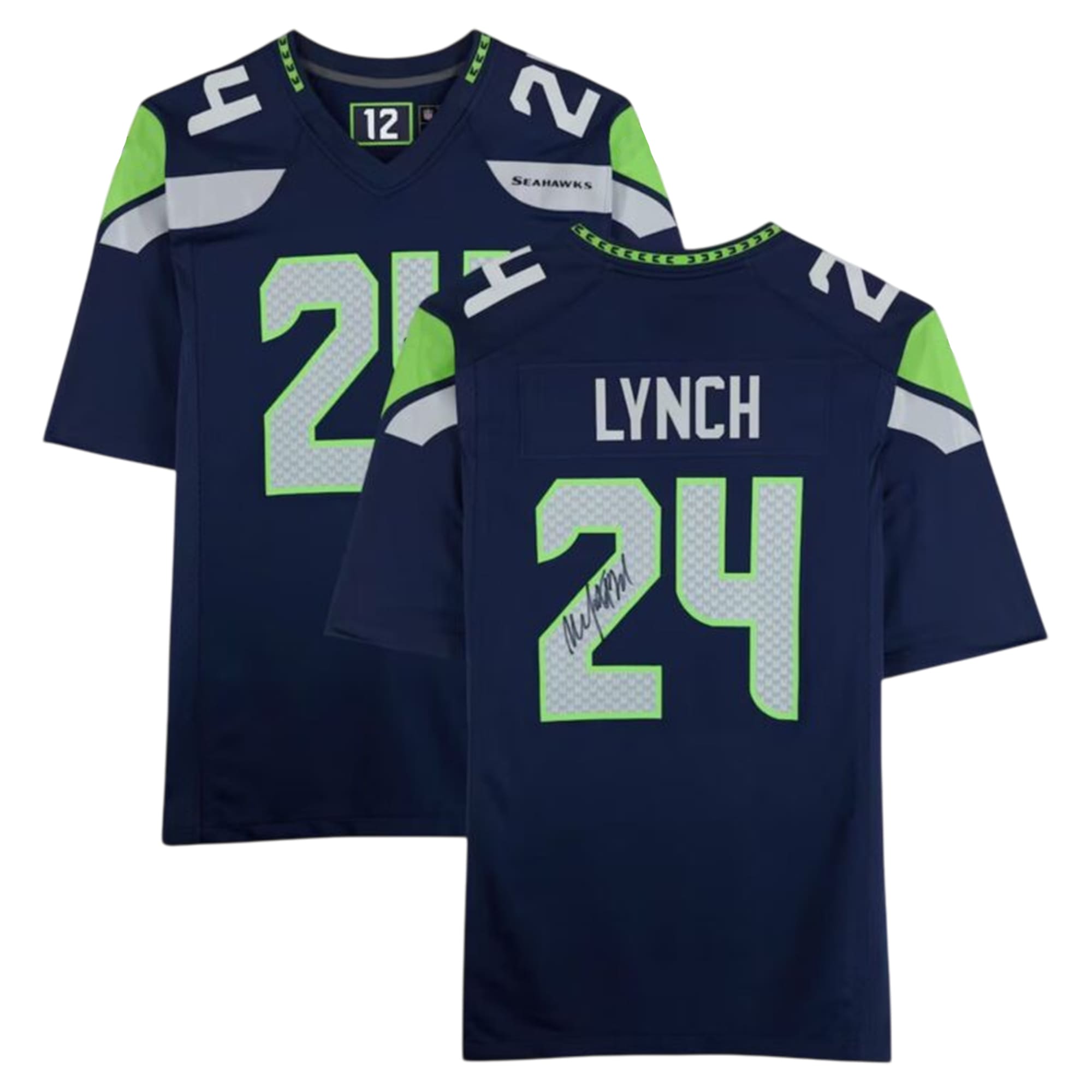 Marshawn Lynch Seattle Seahawks Autographed Jersey Marshawn Lynch Seattle Seahawks Autographed Jersey
