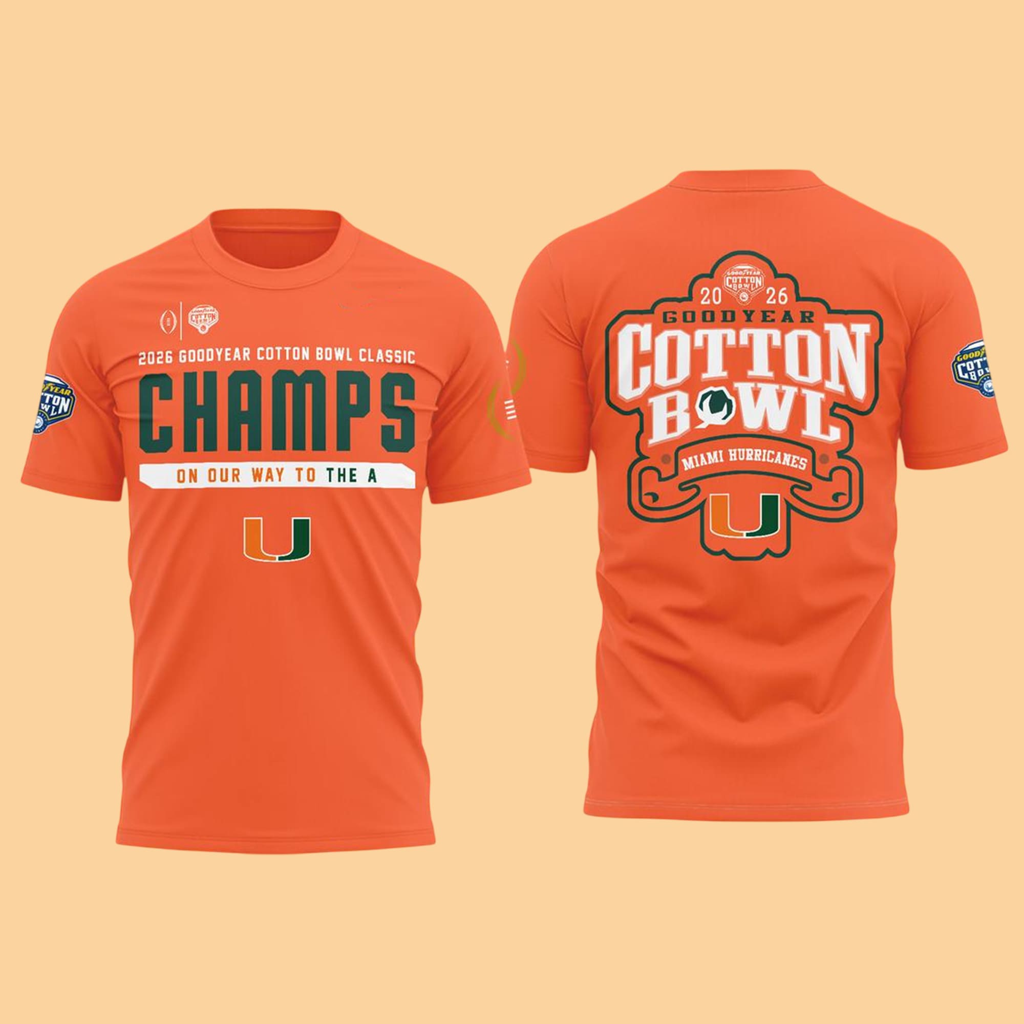 Miami Hurricanes Cotton Bowl Champions Hoodie Miami Hurricanes Cotton Bowl Champions Hoodie