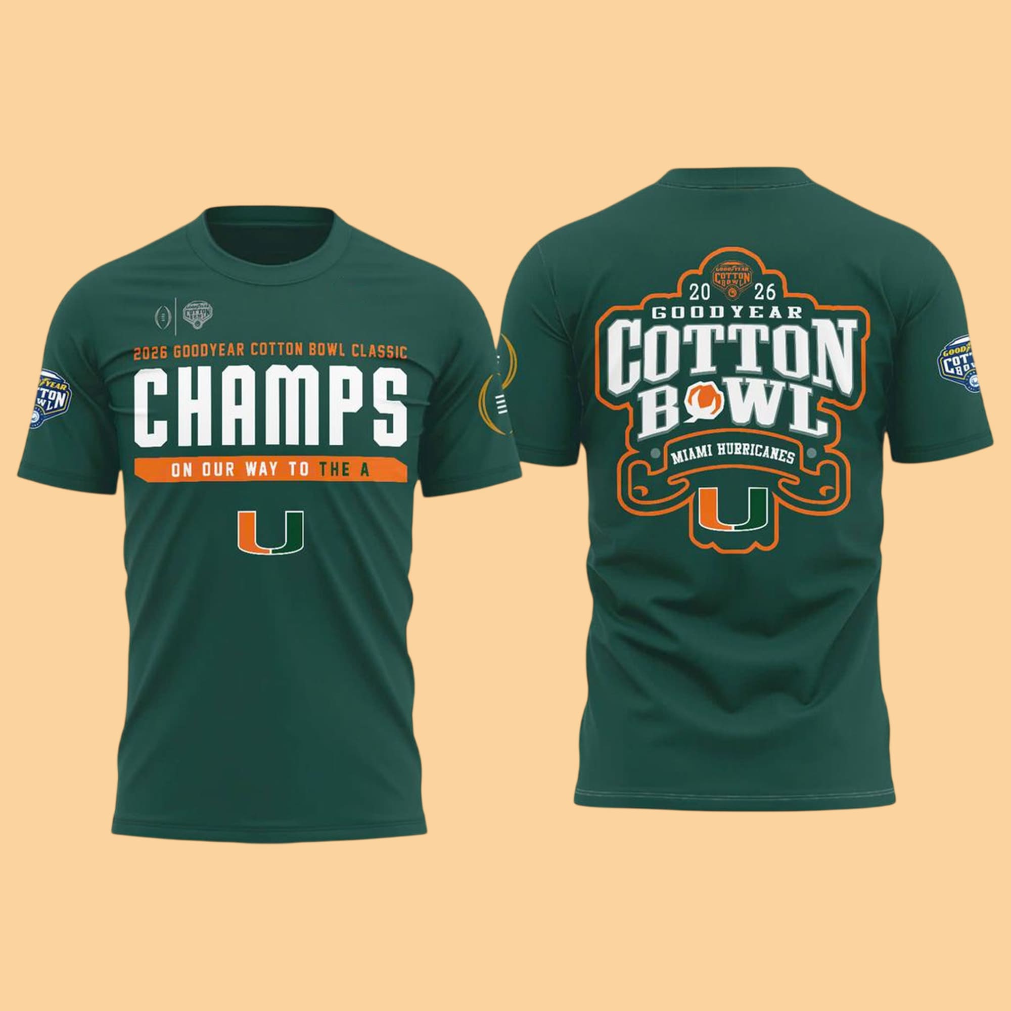 Miami Hurricanes Cotton Bowl Champions Hoodie Miami Hurricanes Cotton Bowl Champions Hoodie