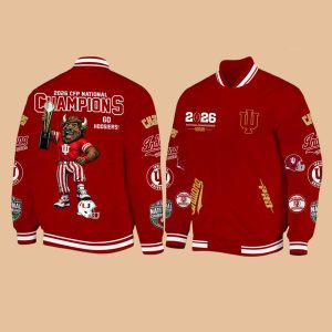 2026 Hoosiers CFP National Champions Baseball Jacket