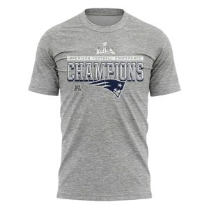 New England Patriots 2025 AFC Champions Locker Room Shirt 1