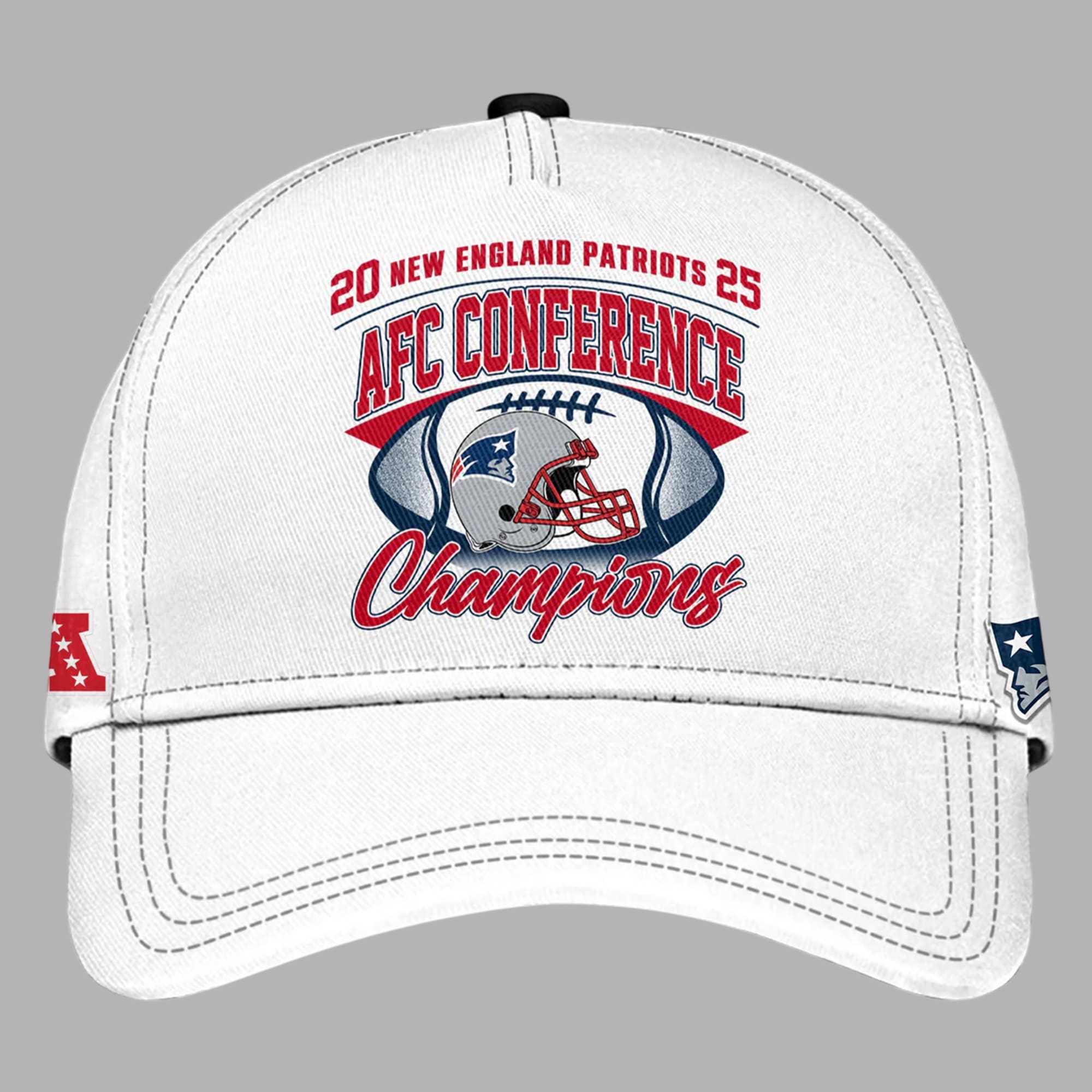New England Patriots 2025 AFC Conference 12X Champions Hat New England Patriots 2025 AFC Conference 12X Champions Hat