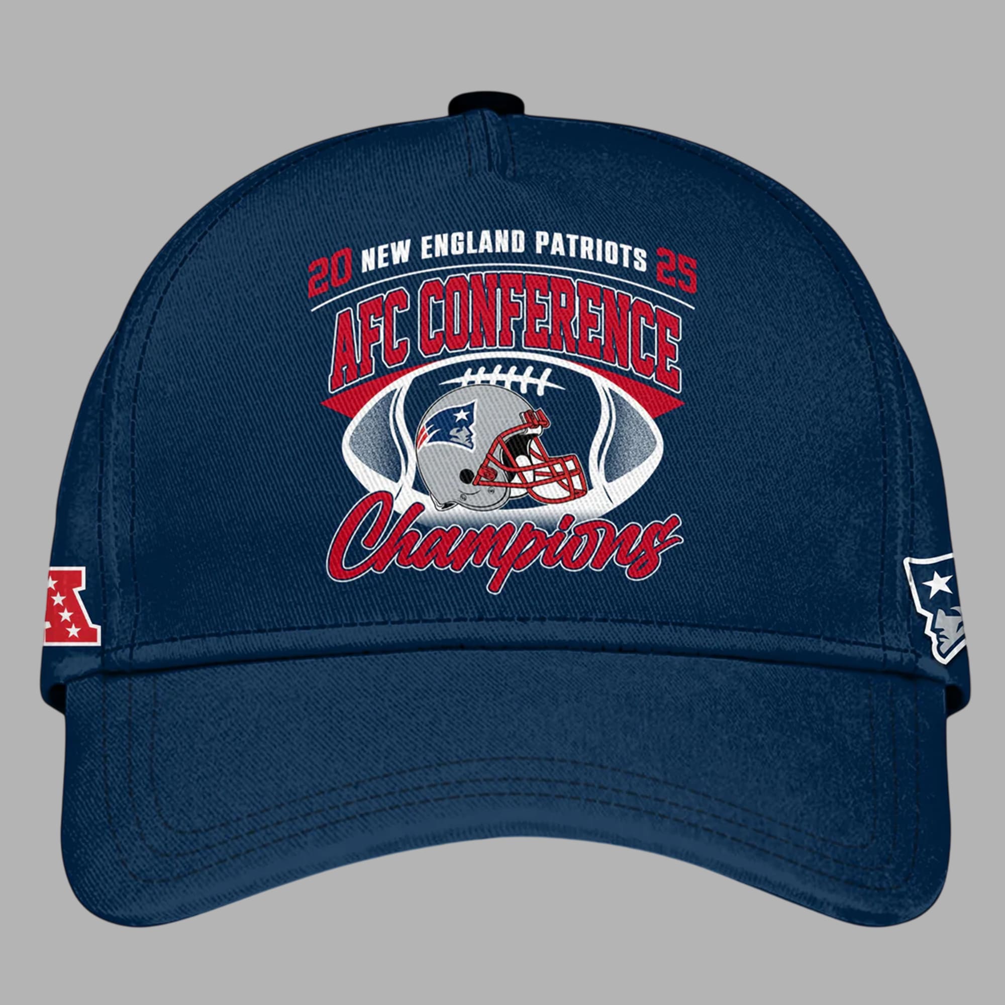 New England Patriots 2025 AFC Conference 12X Champions Hat New England Patriots 2025 AFC Conference 12X Champions Hat