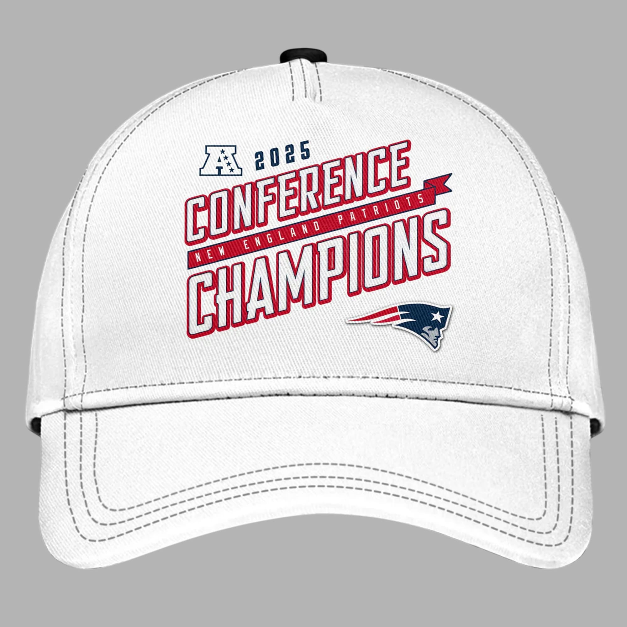 New England Patriots 2025 AFC Conference Champions Super Bowl LX Hat New England Patriots 2025 AFC Conference Champions Super Bowl LX Hat