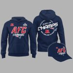 New England Patriots 25 26 AFC Championship Super Bowl LX Hoodie