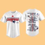 New England Patriots AFC Champions 25 26 Locker Room Trophy Baseball Jersey