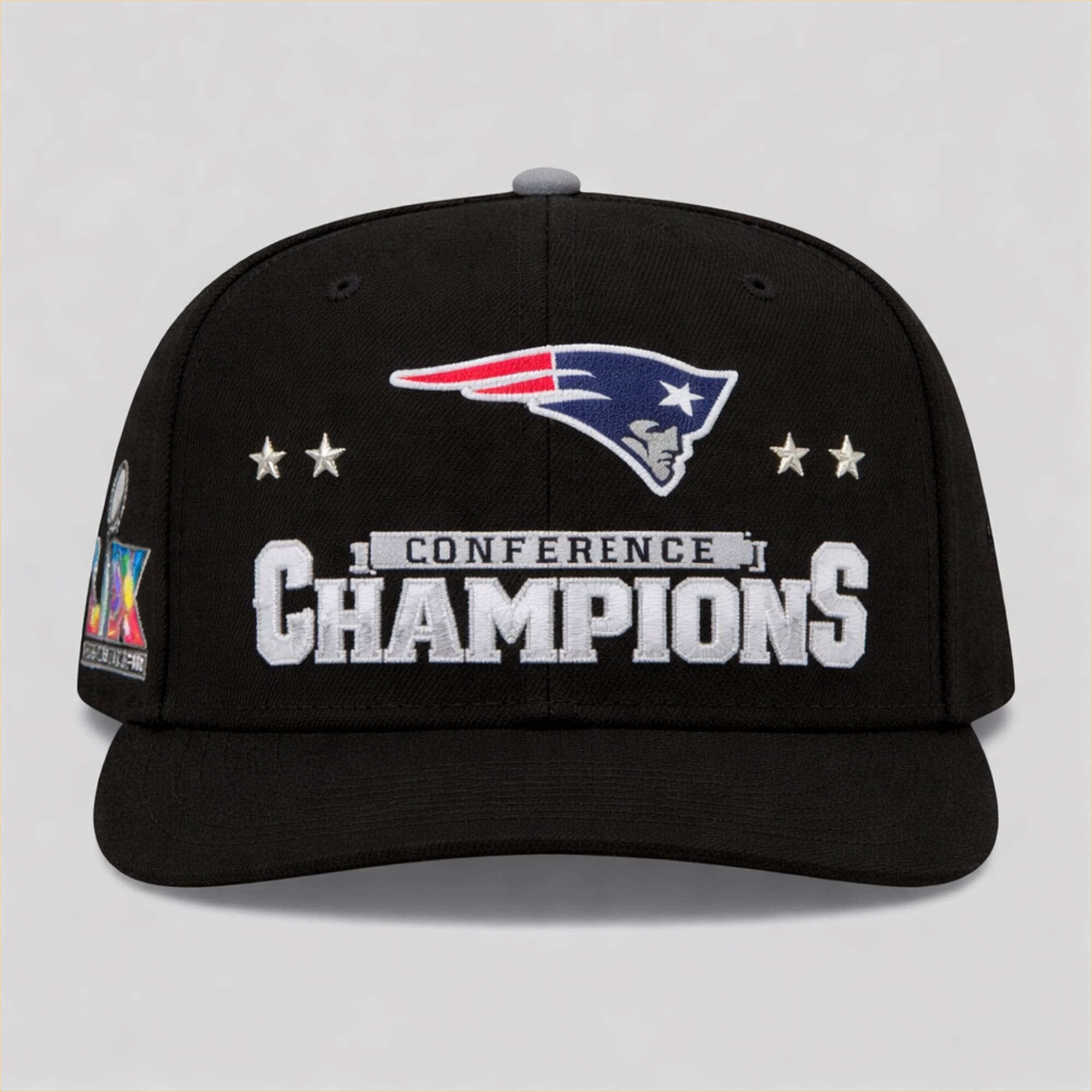 Patriots 2025 2026 Conference Champions Locker Room Snapback Cap Patriots 2025 2026 Conference Champions Locker Room Snapback Cap